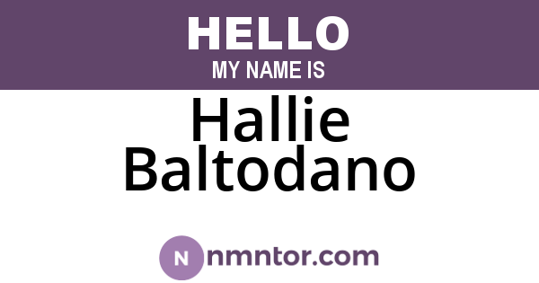 Hallie Baltodano
