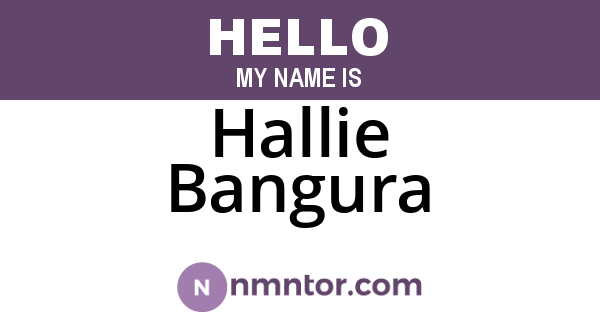 Hallie Bangura