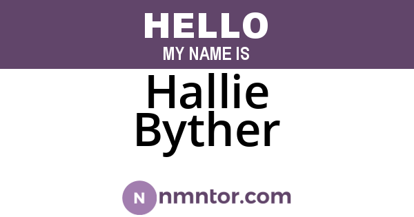 Hallie Byther