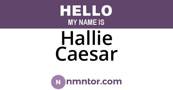 Hallie Caesar