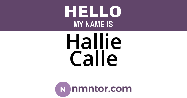 Hallie Calle