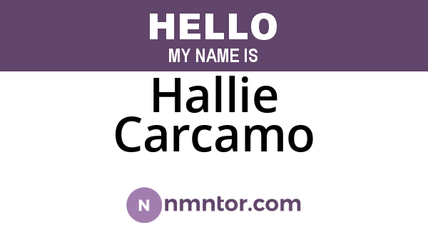 Hallie Carcamo