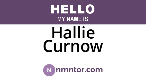Hallie Curnow