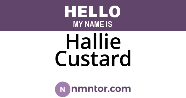 Hallie Custard
