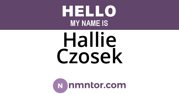 Hallie Czosek