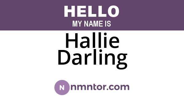 Hallie Darling