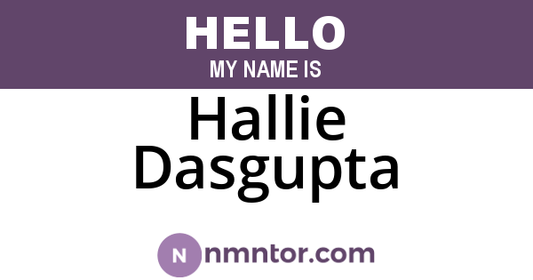 Hallie Dasgupta