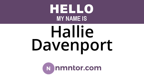 Hallie Davenport