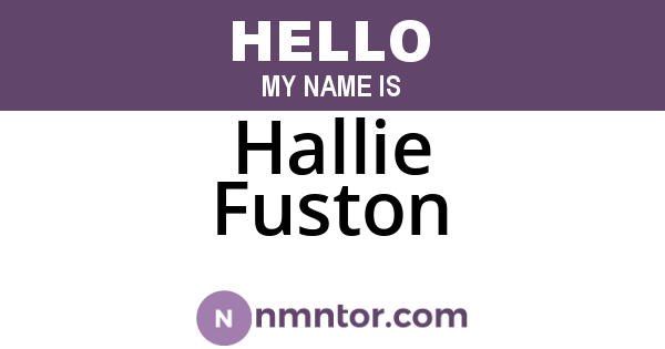 Hallie Fuston