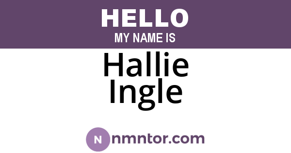 Hallie Ingle