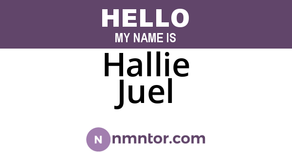 Hallie Juel
