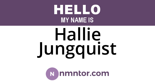 Hallie Jungquist