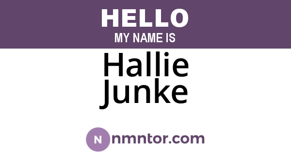 Hallie Junke