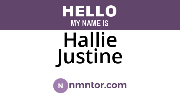 Hallie Justine