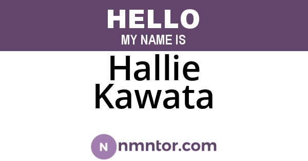 Hallie Kawata