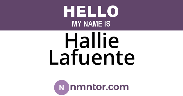 Hallie Lafuente