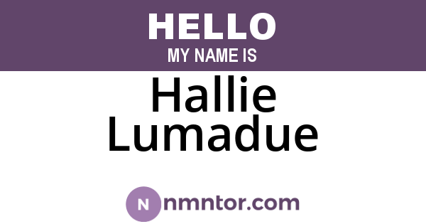 Hallie Lumadue