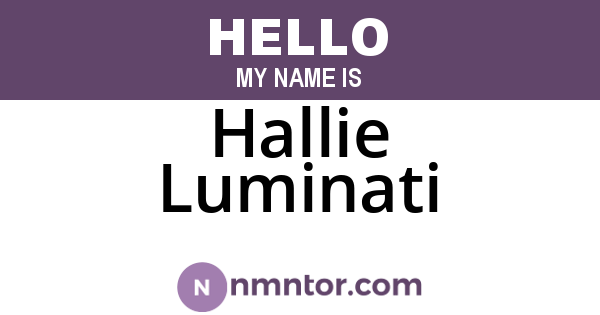 Hallie Luminati