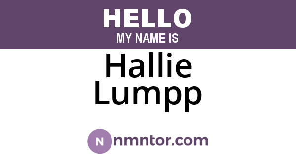 Hallie Lumpp