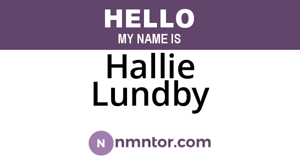 Hallie Lundby