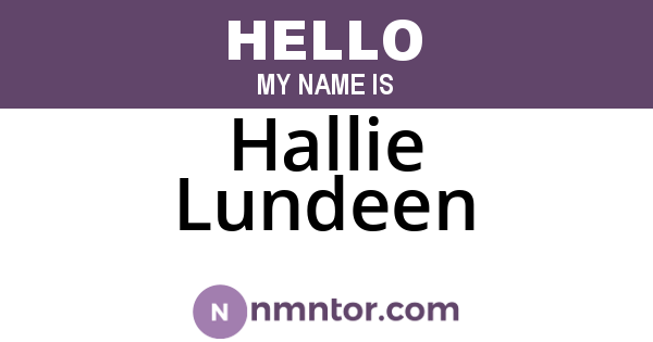 Hallie Lundeen