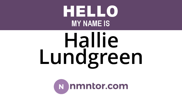 Hallie Lundgreen