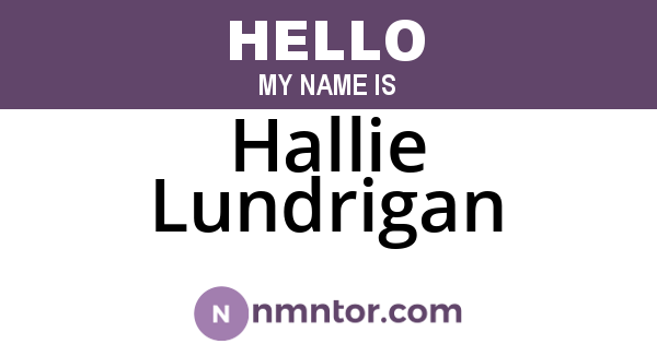 Hallie Lundrigan