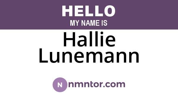 Hallie Lunemann