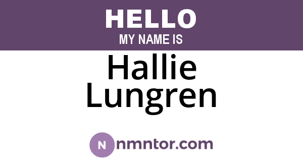 Hallie Lungren