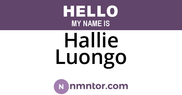 Hallie Luongo