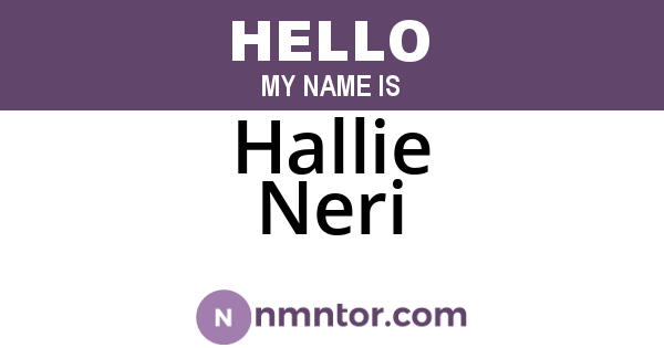 Hallie Neri
