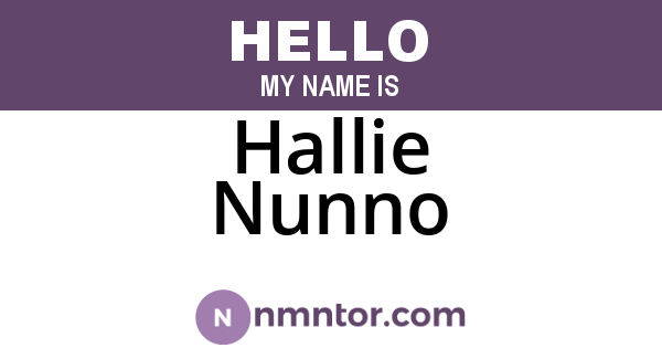 Hallie Nunno