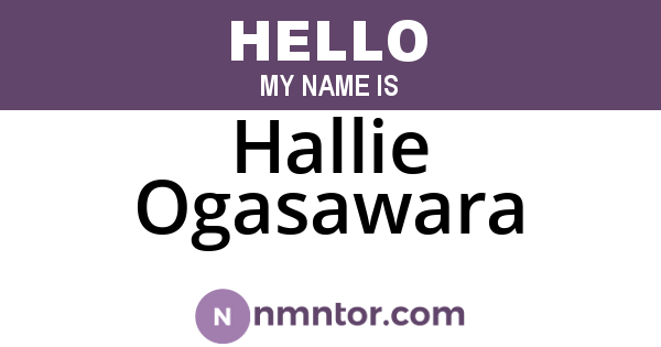 Hallie Ogasawara