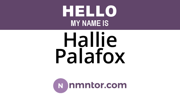 Hallie Palafox