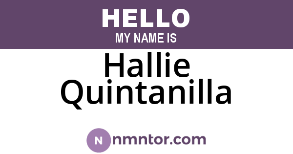 Hallie Quintanilla