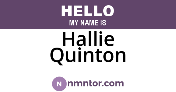 Hallie Quinton