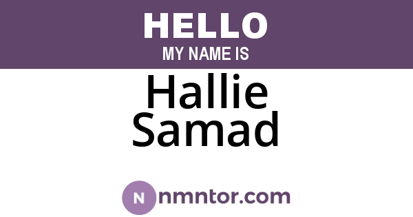 Hallie Samad