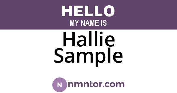 Hallie Sample