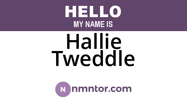 Hallie Tweddle