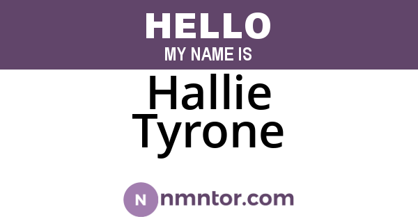 Hallie Tyrone