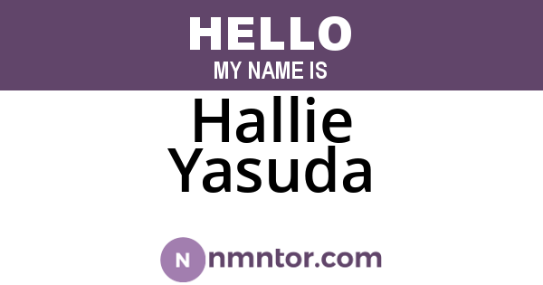 Hallie Yasuda