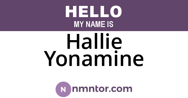 Hallie Yonamine