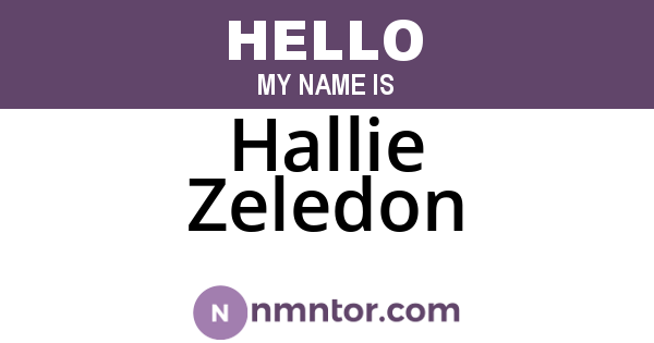 Hallie Zeledon