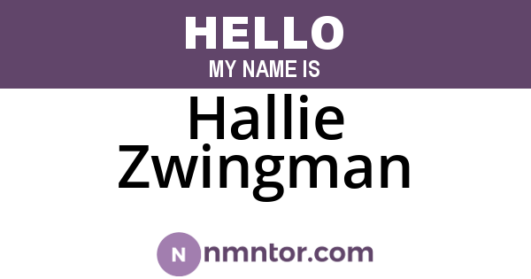 Hallie Zwingman
