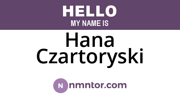 Hana Czartoryski