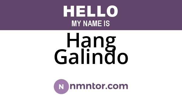 Hang Galindo