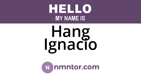 Hang Ignacio