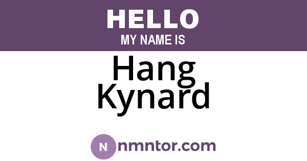 Hang Kynard