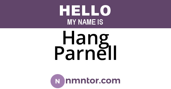 Hang Parnell