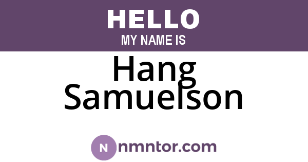 Hang Samuelson